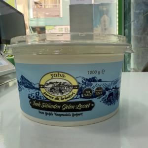 Yaba tam yağlı kaymaklı yoğurt(1 kg.)